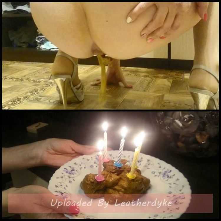 Cake of shit with Brown wife  - scat solo