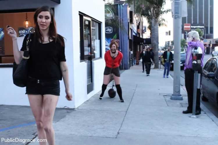 Girl Next Store Shocked and Bound in Public, Ass Fucked, Humiliated