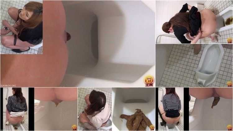 EE-051 Shining Shit Voyeur At Japanese Style Toilet.