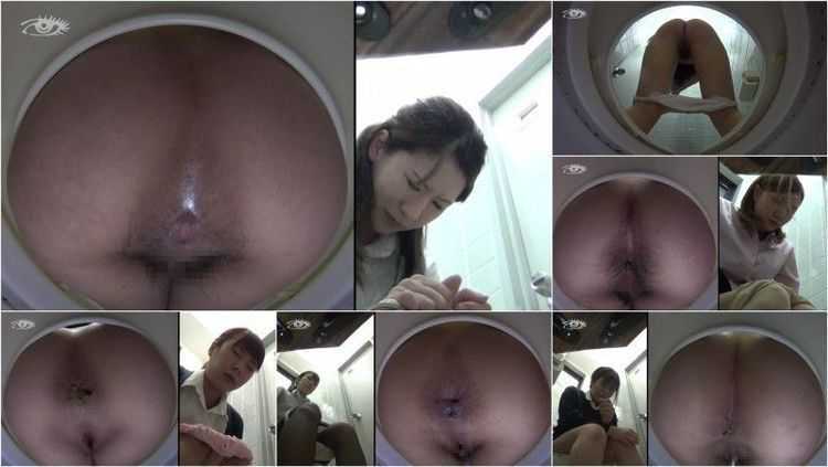 JD-02 | Shameful constipation torture. Office ladies anguish farts voyeur.