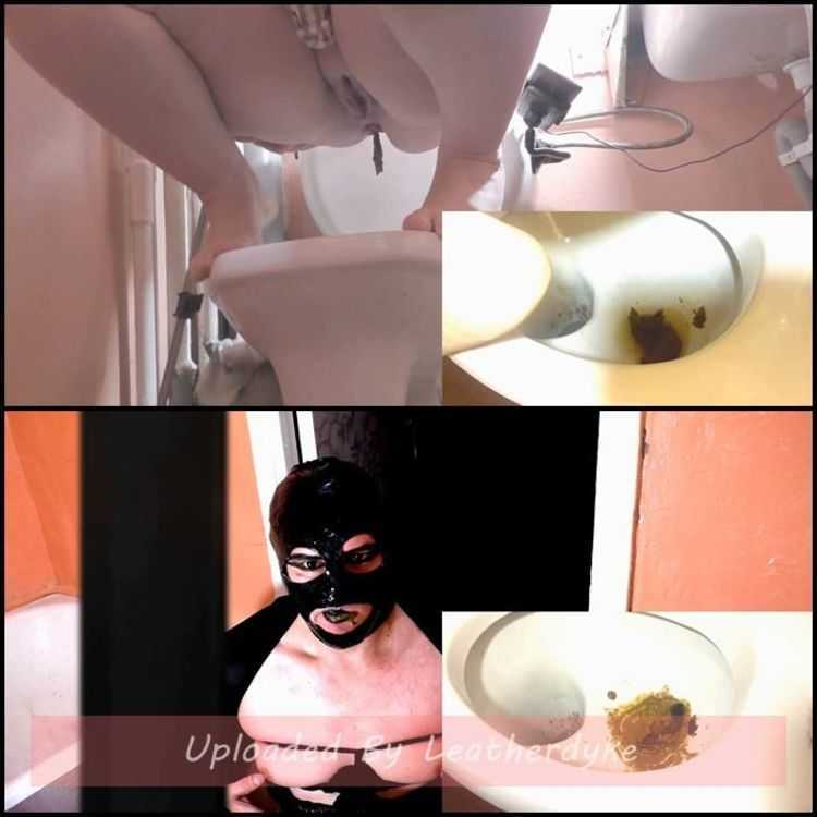 Whore eats poop from the toilet! with Fetish-zone - femdom scat