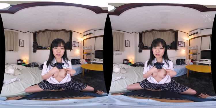 (VR) kavr-018 小悪魔生徒が超大膽 挑発パンチラ誘惑 至近距離でデレデレが止まらない高密著SEX 有棲るる kawaii* VR