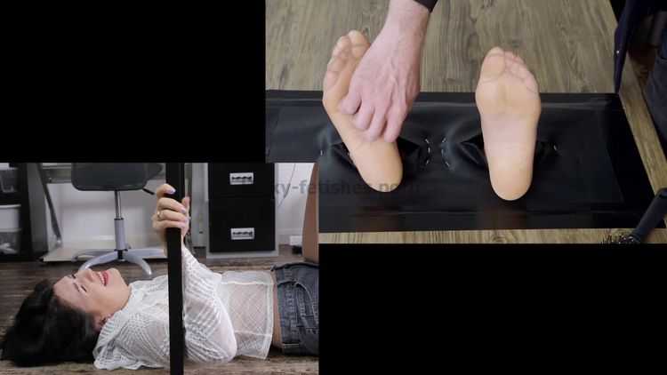 Tickling torture – UKTickling – Natasha’s Feet Through The Tickle Table!