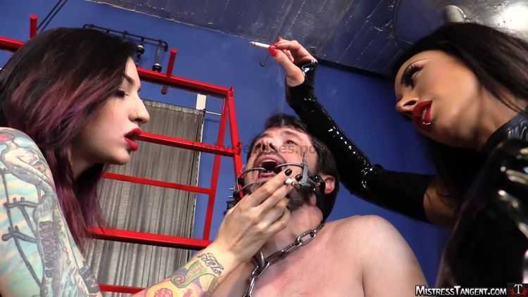 Smoking – Mistress Tangent – Smoke Chain – Cybill Troy and Mistress Tangent