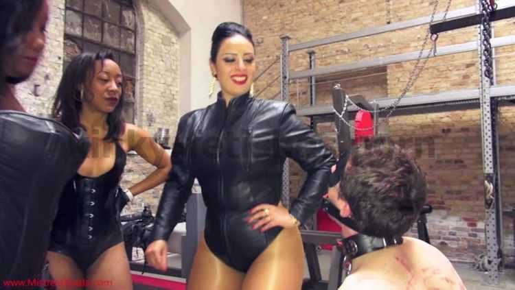 Spitting – Mistress Ezada Sinn – Spit bukkake – Madame Caramel and Governess Painless