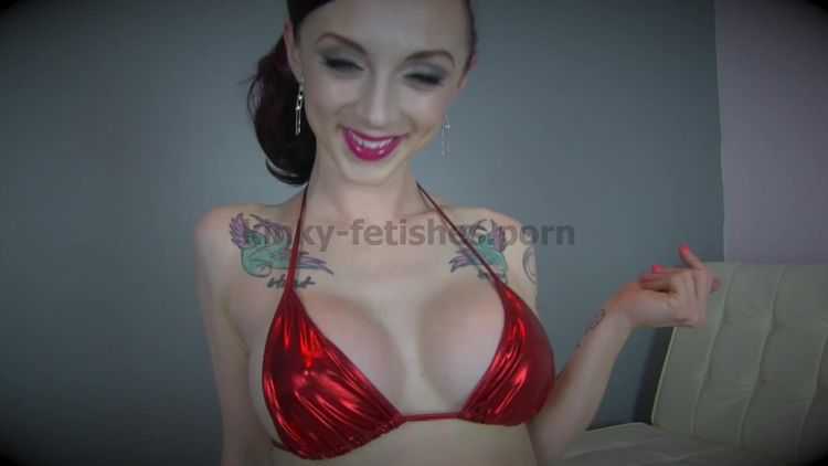 London Lix in Edged Shiny Bikini