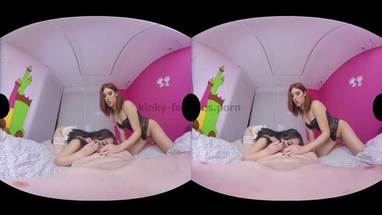 Virtualrealtrans presents Holly Harlow & Monica Conti & Big Johnny in Pyjama Party