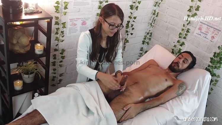 handjob - Amber Sonata in Massage Parlor Hidden Cam & Happy Ending