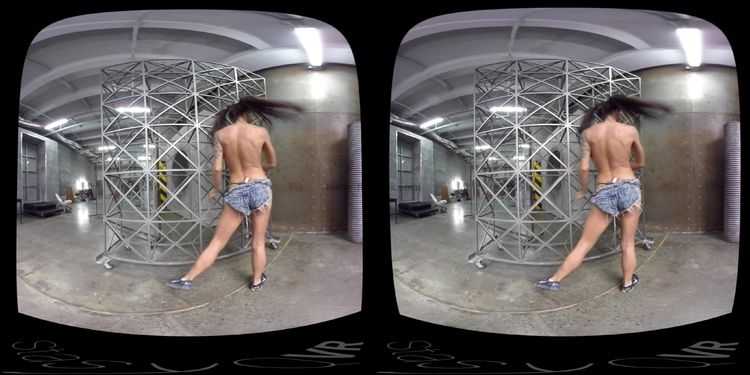 virtual reality - StasyQVR presents Fit, Tattooed Brunette Strips original 23 LR 180