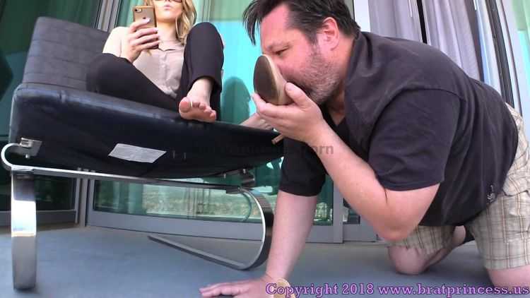 femdom - Brat Princess 2 – Amber – Loser Licks Filthy Shoes to Earn Stinky Foot Worship