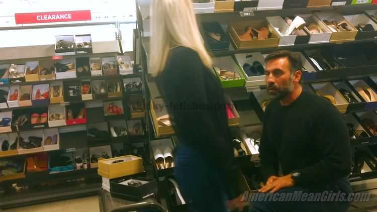 The Mean Girls – Goddess Platinum – My Shoe-Bitch Humiliated In Public (1080 HD) [Humiliation, Findom, Foot Domination]