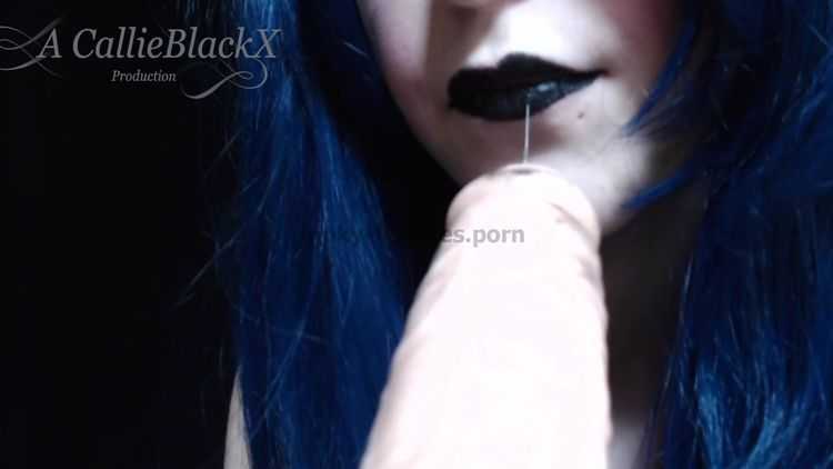 Online video CallieBlackX - POV GOTHIC BLOWJOB XXX HARDCORE femdom