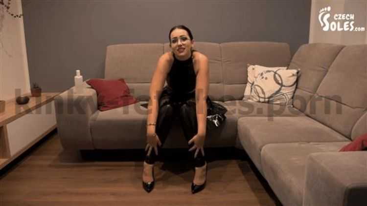 Porn online Czech Soles - Sexy Latex Outfit And Her Feet Just For You femdom