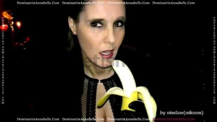 Online femdom video DominatrixAnnabelle - The Banana Challenge