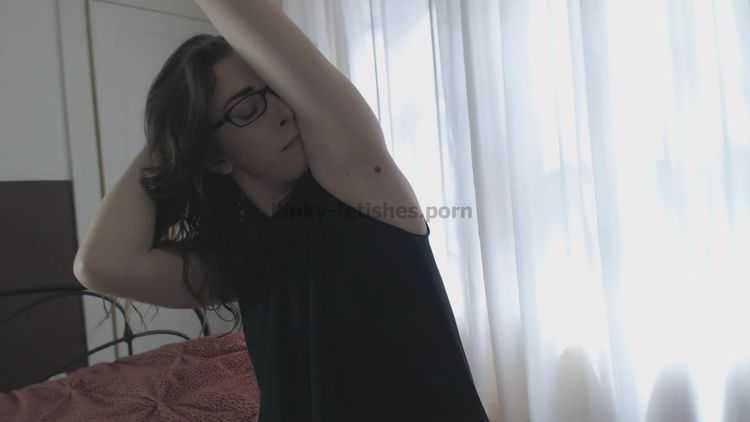 Porn tube CanadianSammy - Sammy Shows Her Armpits in a black dress