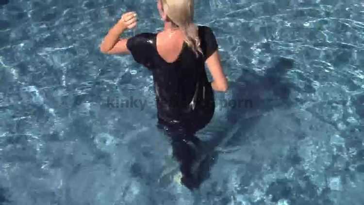 Porn tube BuddahsPlayground - Wet T Shirt and Jeans in Pool