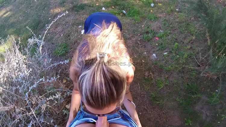 Porn tube SpicyBooty - Public Sex in a Park Ends with Lots of Cum in her Panties - Caught twice