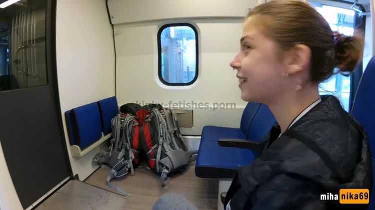 Porn tube MihaNika69 - Real Public Blowjob in the Train ¦ POV Oral Creampie by MihaNika69