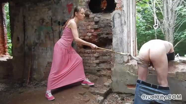 Porn online Corporal Punishment – Cruel City – Whipping Slave`s Naked Ass While He Keeps Count