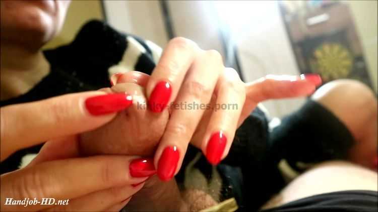 Porn online Handjobs with oval red nails, cumshots, cumplay – HJ Goddess TEASE