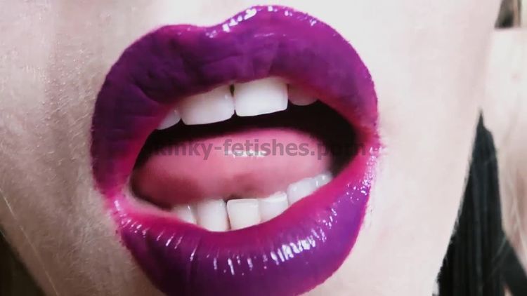 Video online Dangerous Temptation - Eye Catcher Lips & Purple Balls