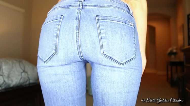 Goddess Christina – JEANS FETISH BIGGEST JEAN ADDICT – Degradation, Blue Jeans