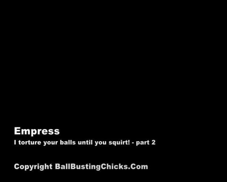 BallBustingChicks – I torture your balls until you squirt! – Empress Cruel – Ballbusting – Outdoors, Femdom