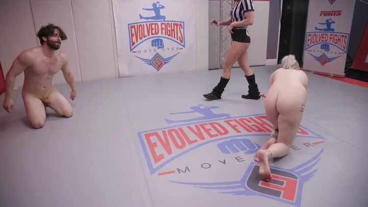 EvolvedFights – Arielle Aquinas vs Rick Fantana – Mixed Wrestling – Scissorhold, Scissored