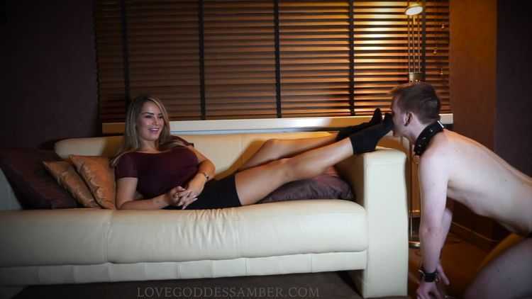 Goddess Amber –  Slave to My sweaty feet – Foot Fetish – Teasing, High Heels