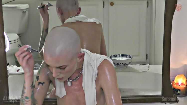 SensualPain – Apr 14, 2019: Sensual Hot Bath and Head Shave | Abigail Dupree