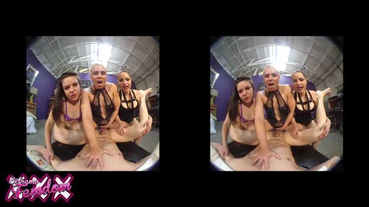 MeanGirlsVR – Betty Bondage , Domina Helena , Juliette March  – Strap Attack Part 1