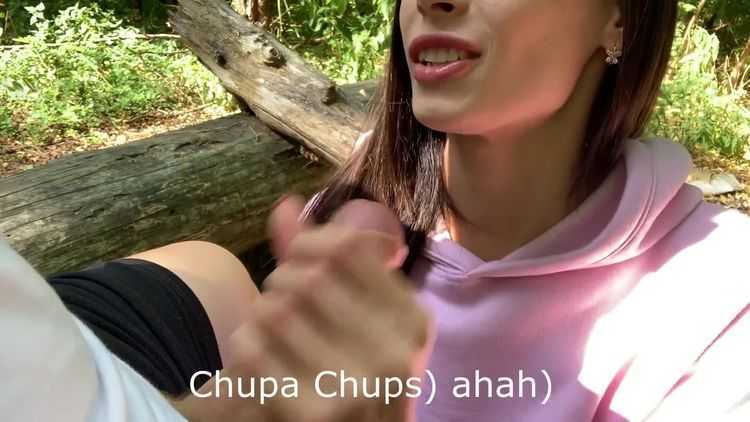 Fiamurr - Blowjob in the Woods from Stepsister while Walking