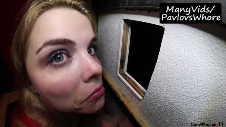 ManyVids - PavlovsWhore - 11 Loads at the Gloryhole