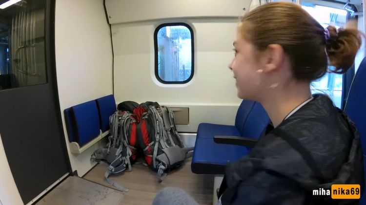 MihaNika69 - MihaNika69 - Real Public Blowjob in the Train ¦ POV Oral Creampie