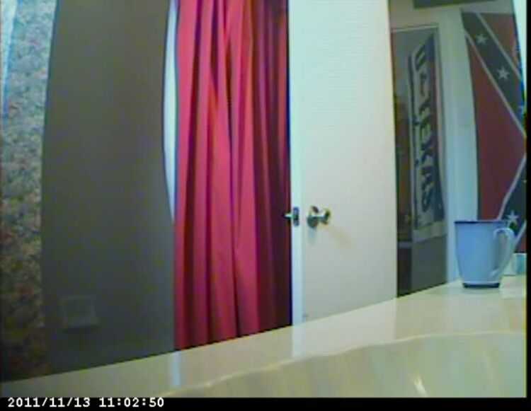 cute roomate after shower. hidden cam