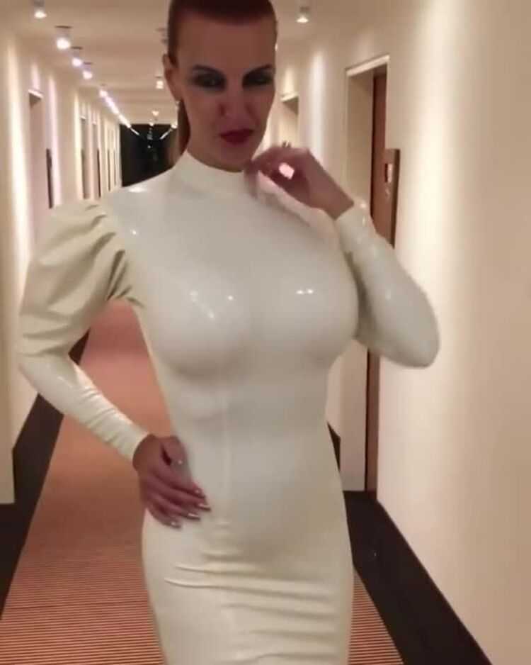 Squeaky Long Latex Dress