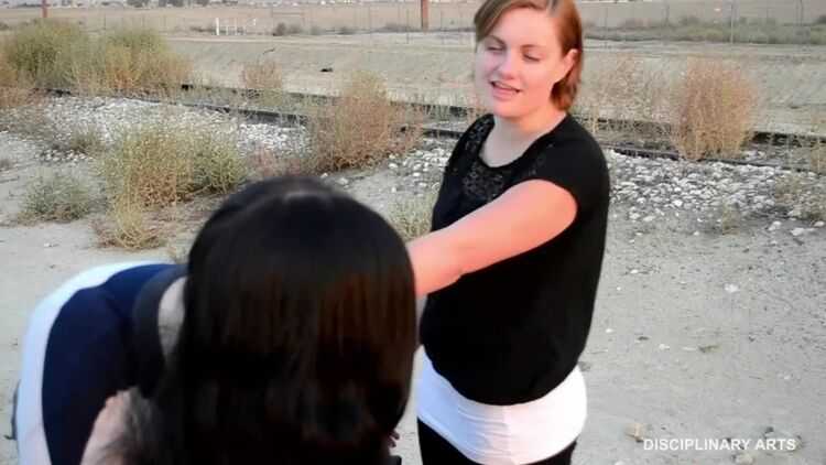 Girl Dared to take a Spanking