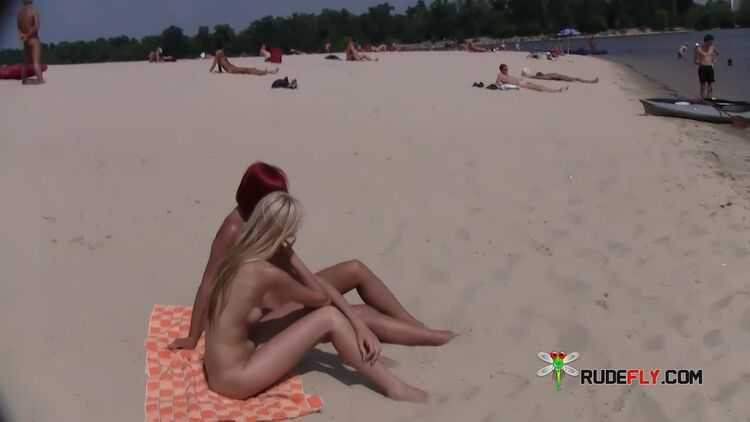 Some nude fun at non nude beach.. 1 280