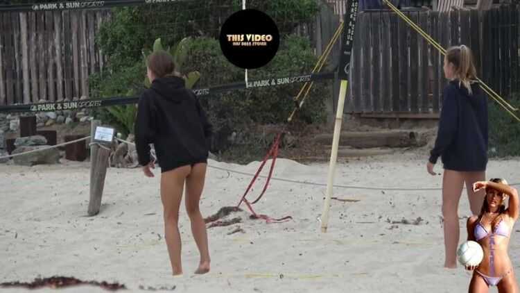 Voyeur beach bikini – TEEN BIKINI VOLLEYBALL DUO