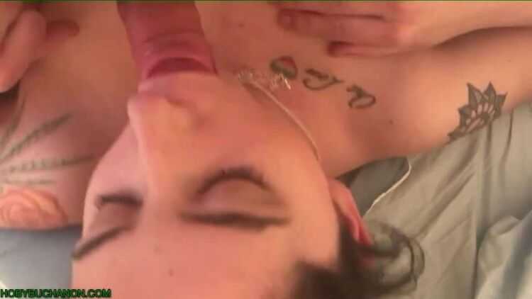 HobyBuchanon presents 14 Tattooed Hippie Chick POV Face Fuck Two Cum Shots