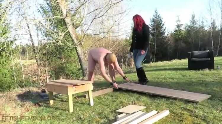 Danish Femdom - Human furniture made by human - Femdom Spanking