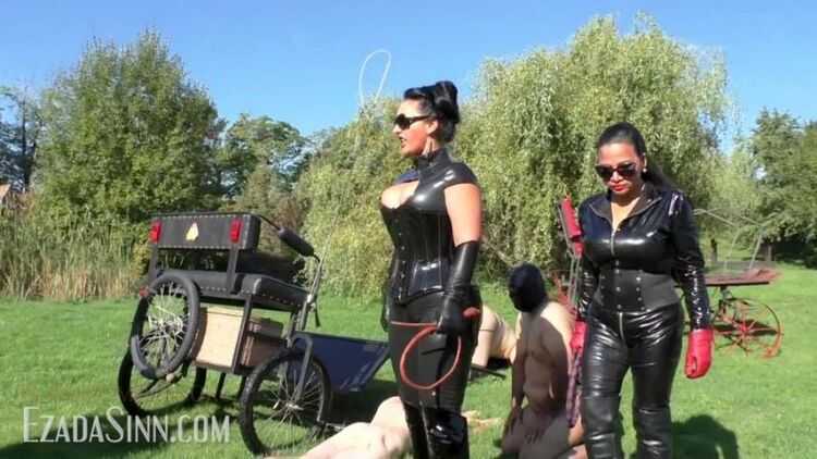 Mistress Ezada Sinn - Disgraceful ponyboy whipping - Corporal Punishment