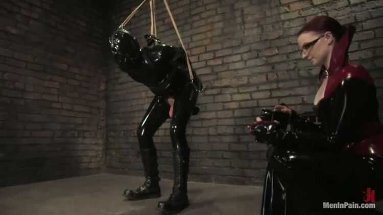 DivineBitches - Claire Adams and her rubberslave - Bondage