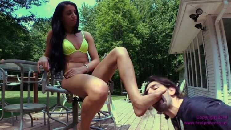 Brat Princess 2 - Taylor - Bratty Bikini Girl Foot Worship (1080 HD) - Young Mistress