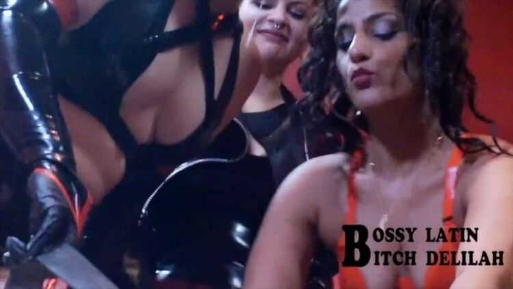 Bossy Delilah Latin Strap On Gang - We Ride Together - Pegging