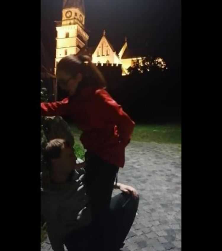 Faggot Is Fucked In Main Square - Pegging