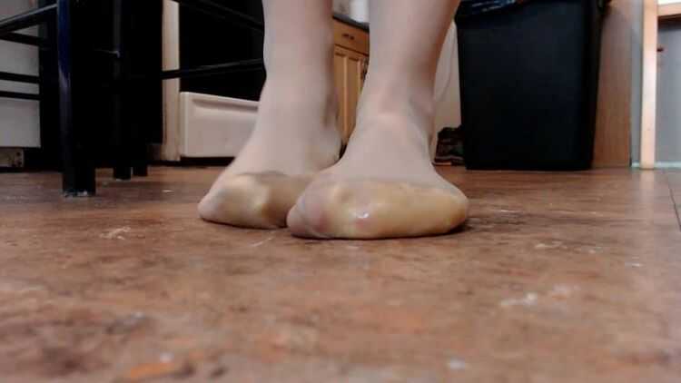 Happily Sweet - Ian is back at it again foot nylons - SPH