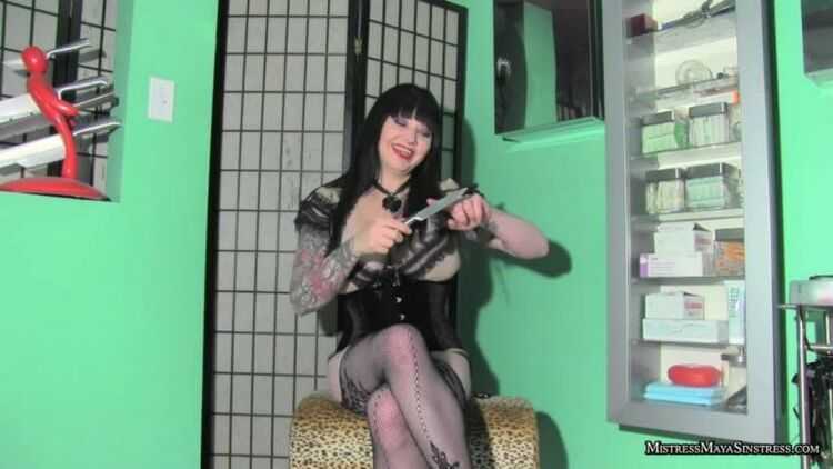 Mistress Maya Sinstress - Knife Castration