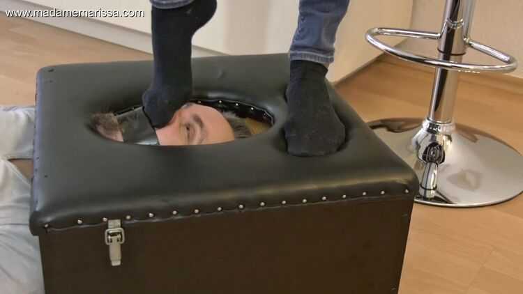 Foot smelling – Madame Marissa – Trapped In The Smotherbox And Smothered Under Feet