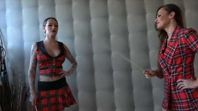 Lady Olga And Mistress Medina - 2 Cruel Caning Schoolgirls